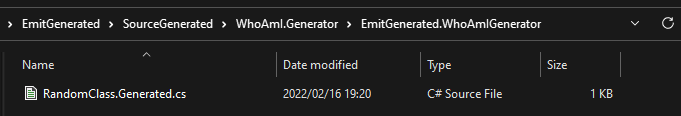Custom emit output