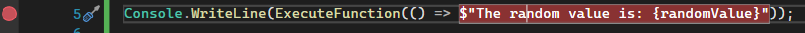 Lambda statement breakpoint