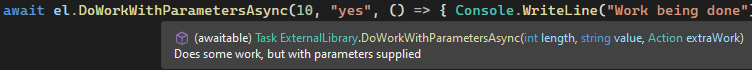 Method with inherited comments