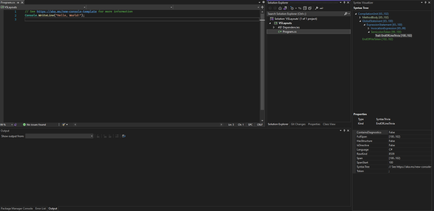 Analyzer layout
