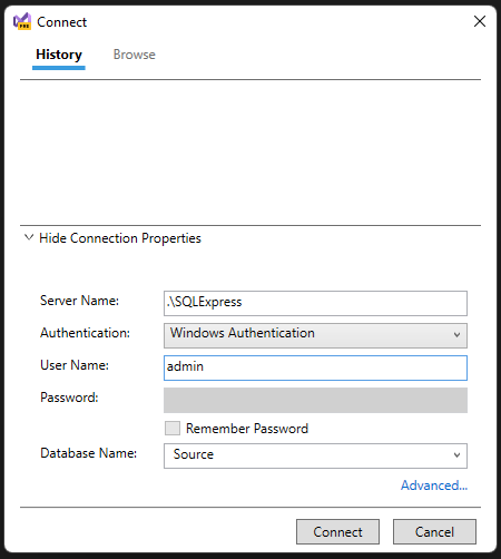 Source and Target selection