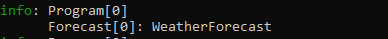 Default logger class output